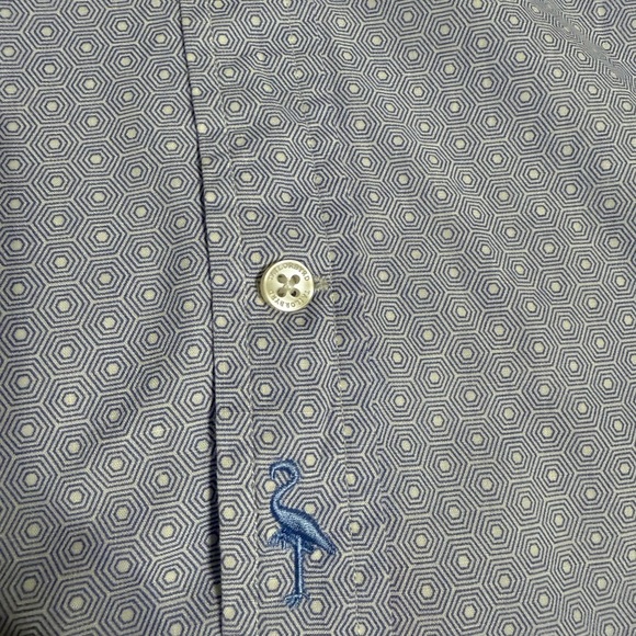 NWOT TaylorByrd Men's Blue Short Sleeve Shirt Size  L - Picture 2 of 11